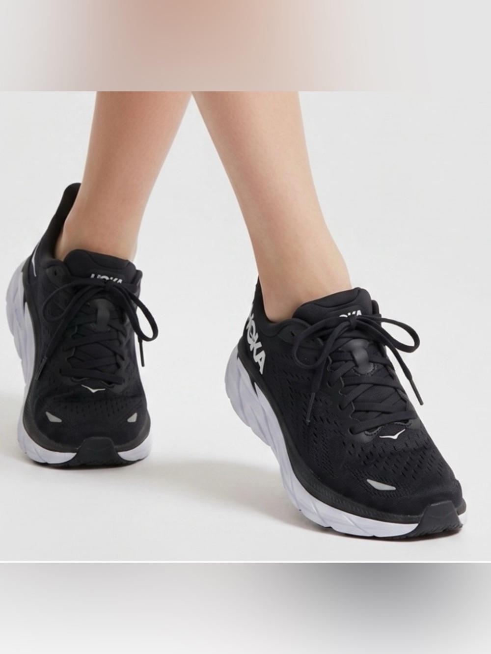SALE Hoka Black and White Athletic Shoes